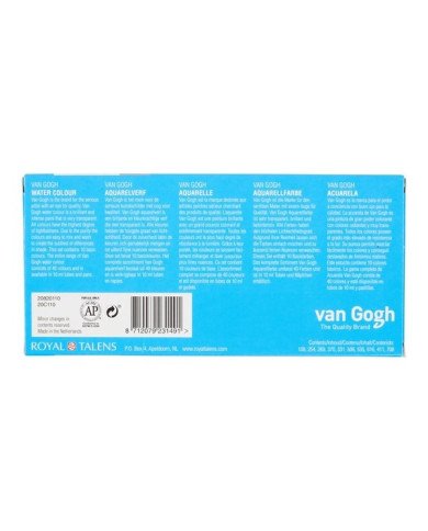 Le Libr'air - Boite de 10 Tubes Aquarelle - Van Gogh - Tunisie Le Libr'air - Boite de 10 Tubes Aquarelle - Van Gogh - Tunisie
