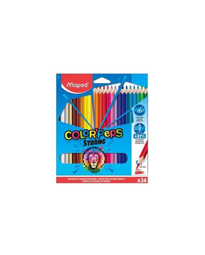 24 Crayons de Couleur COLORPEPS MAPED