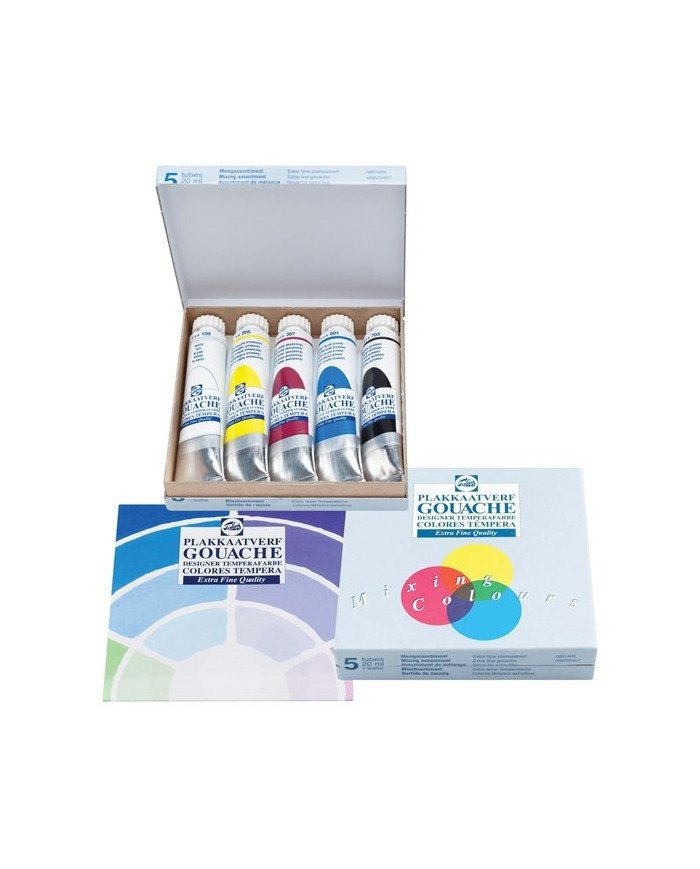 Le Libr'air - Set 5 Tubes Gouache Qualité Extra Fine - Talens - Tunisie